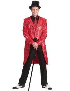 Rode Slipjas Met Lovertjes Voor Mannen