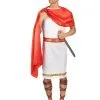 Witte En Rode Romeinse Outfit Voor Mannen 2 Witte En Rode Romeinse Outfit Voor Mannen -Cosplay Kostuums Winkel romeins kostuum voor mannen