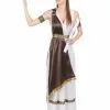 Wit En Bruin Romeins Kostuum Voor Dames -Cosplay Kostuums Winkel romeins kostuum voor vrouwen