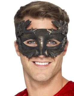 Romeins Masker Platina Goud Voor Mannen