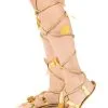 Romeinse Sandalen Met Touw Voor Vrouwen -Cosplay Kostuums Winkel romeinse sandalen met touw voor vrouwen