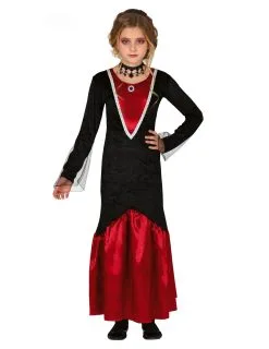 Rood En Zwart Vampier Kostuum Voor Meisjes