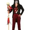 Rood En Zwart Voodoo Priester Kostuum Voor Mannen -Cosplay Kostuums Winkel rood en zwart voodoo priester kostuum voor mannen