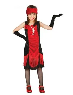 Rood Jaren 20 Cabaret Kostuum Voor Meisjes