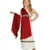 Rood Romeins Prinsessen Kostuum Voor Meisjes 2 Rood Romeins Prinsessen Kostuum Voor Meisjes -Cosplay Kostuums Winkel rood romeins prinsessen kostuum voor meisjes