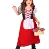 Klein En Schattig Roodkapje Kostuum Voor Meisjes 2 Klein En Schattig Roodkapje Kostuum Voor Meisjes -Cosplay Kostuums Winkel roodkapje kostuum voor meisjes 1