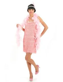 Roze Charleston Outfit Voor Vrouwen