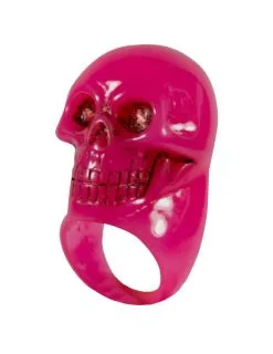 Roze Doodskop Ring