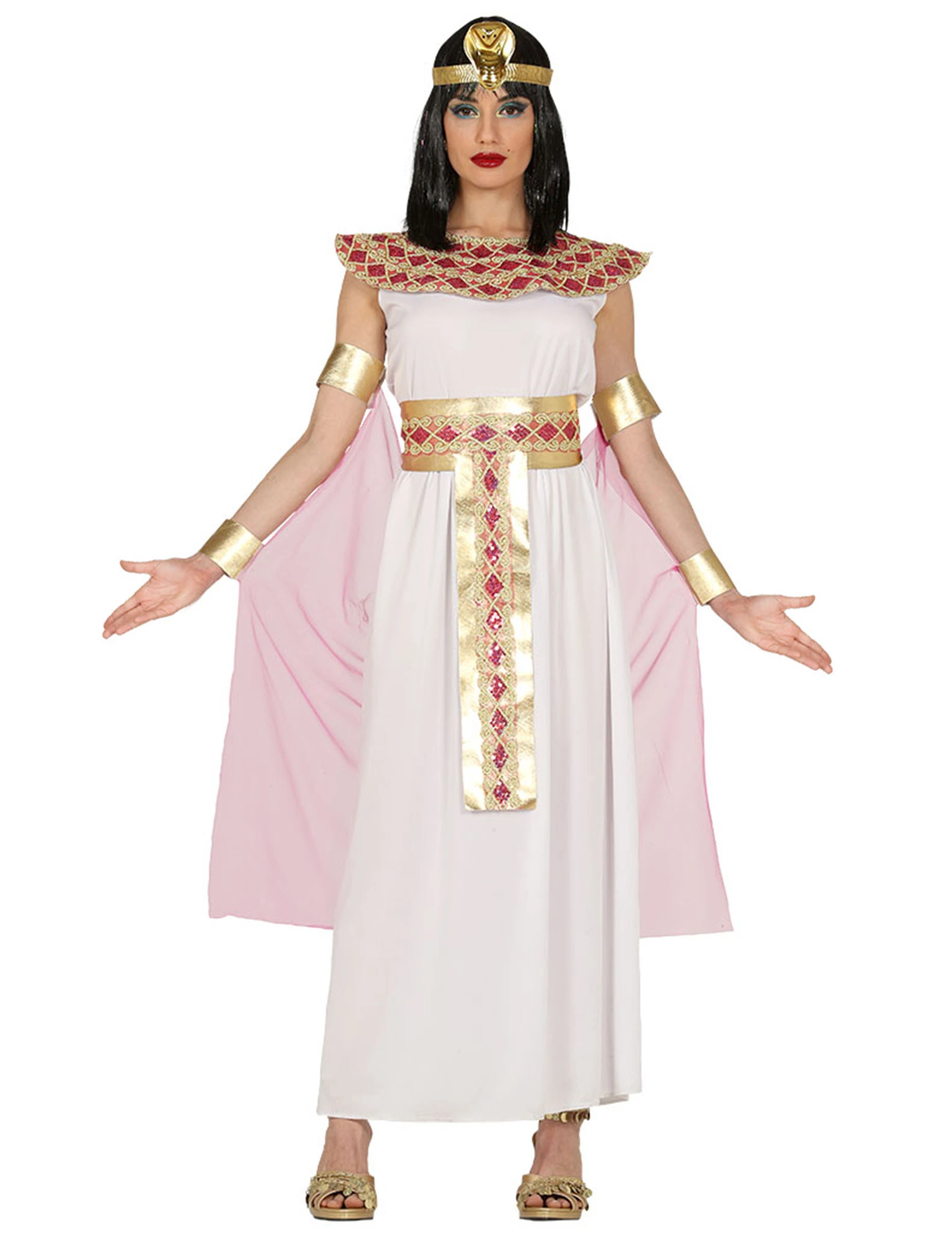 Roze Egyptisch Kostuum Voor Vrouwen 3 Roze Egyptisch Kostuum Voor Vrouwen