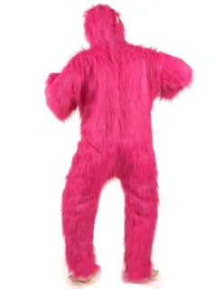 Roze En Beige Gorilla Pak Voor Volwassenen -Cosplay Kostuums Winkel roze gorilla kostuum voor volwassenen 2
