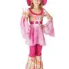 Roze Hippie Kostuum Voor Meisjes