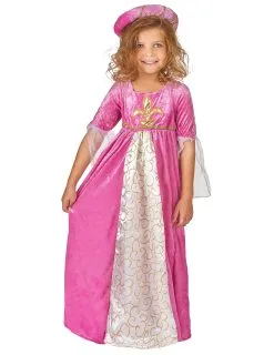 Roze Middeleeuwse Fleur De Lis Prinses Kostuum Voor Meisjes -Cosplay Kostuums Winkel roze middeleeuwse fleur de lis prinses kostuum voor meisjes 2