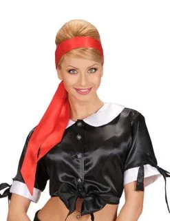 Satijnachtige Rode Haarband Voor Vrouwen