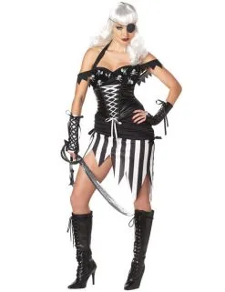 Sexy Gothic Piraten Kostuum Voor Vrouwen