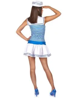 Sexy Blauw Gestreepte Matrozen Outfit Voor Vrouwen -Cosplay Kostuums Winkel sexy matrozen kostuum voor vrouwen 3 1