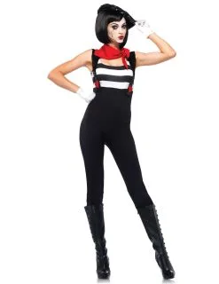 Sexy Mime Outfit Voor Vrouwen