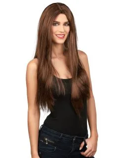 Steile Kastanjebruine Damespruik Voor Halloween