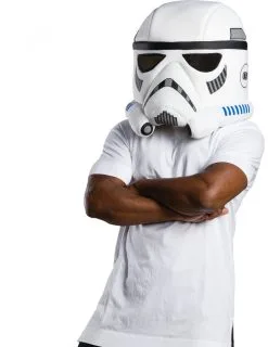 Stormtrooper™ Mascotte Masker Voor Volwassenen