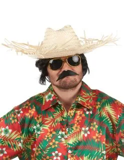 Strooien Hawaii Hoed Voor Volwassenen 5 Strooien Hawaii Hoed Voor Volwassenen -Cosplay Kostuums Winkel strooien hawai hoed voor volwassenen 2