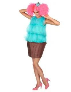 Turquoise Cupcake Kostuum Voor Vrouwen -Cosplay Kostuums Winkel turquoise cupcake kostuum voor vrouwen 2