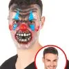 Tweekleurig Clownsmasker Voor Volwassenen -Cosplay Kostuums Winkel tweekleurig clownsmasker voor volwassenen