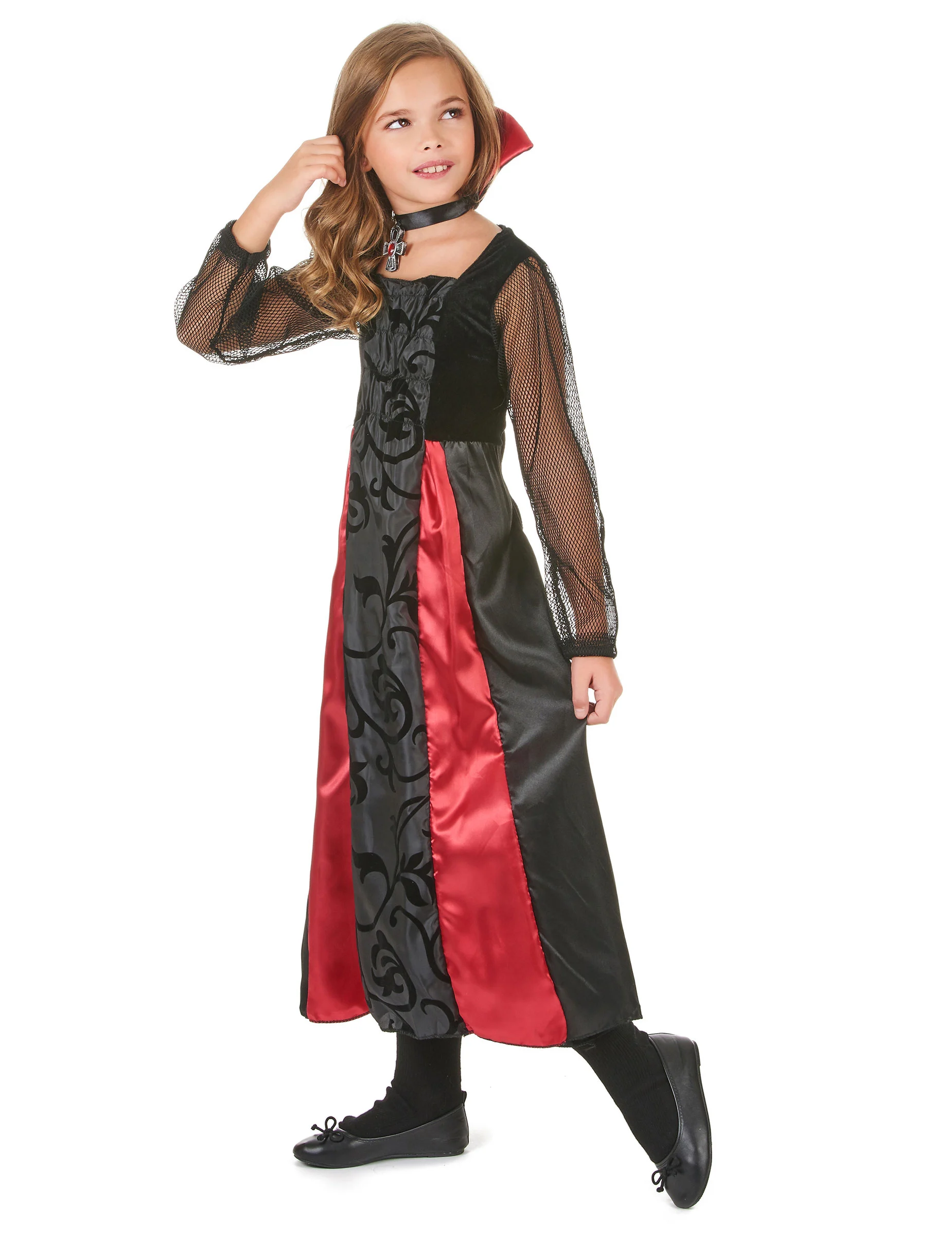 Vampierskostuum Voor Meisjes 4 Vampierskostuum Voor Meisjes - Afbeelding 2