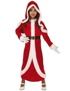 Vermomming Kerstvrouw Lange Jurk Meisje