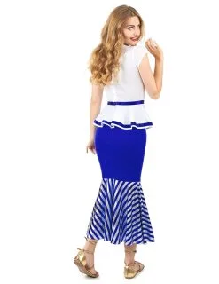 Wit En Blauw Galliër Kostuum Voor Vrouwen 7 Wit En Blauw Galliër Kostuum Voor Vrouwen -Cosplay Kostuums Winkel wit en blauw gallier kostuum voor vrouwen 3