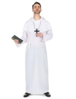 Wit Monniken Kostuum Voor Volwassenen