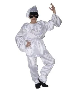 Wit Pierrot Kostuum Voor Jongens