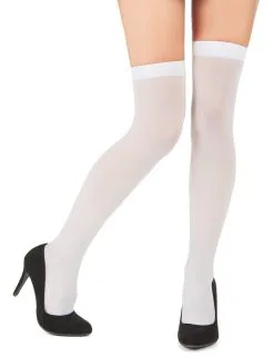 Standaard Witte Kniekousen Voor Volwassenen