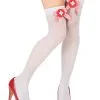 Witte Kousen Met Verpleegster Strik Voor Dames -Cosplay Kostuums Winkel witte kousen met verpleegster strik voor dames