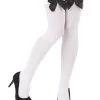 Witte Kousen Met Zwarte Strik Voor Volwassenen 1 Witte Kousen Met Zwarte Strik Voor Volwassenen -Cosplay Kostuums Winkel witte kousen met zwarte strik voor volwassenen