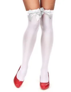 Witte Kousen Met Strikjes Voor Volwassenen