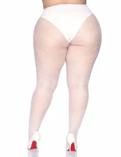 Witte Netstof Panty Kleine Mazen Voor Vrouwen -Cosplay Kostuums Winkel witte netstof panty kleine mazen voor vrouwen 3