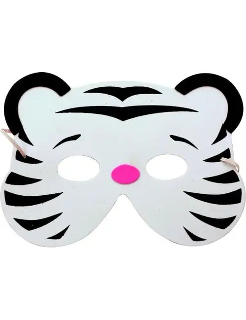 Witte Tijger Masker Voor Kinderen 3 Witte Tijger Masker Voor Kinderen