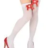 Witte Verpleegsterkousen Met Rode Strik -Cosplay Kostuums Winkel witte verpleegsterkousen met rode strik