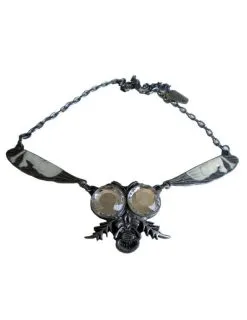 Zilverkleurige Gothic Vlieg Ketting