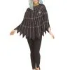 Zilverkleurige Spinnenweb Poncho Voor Vrouwen -Cosplay Kostuums Winkel zilverkleurige spinnenweb poncho voor vrouwen