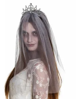 Zombie Tiara Met Sluier Voor Vrouwen