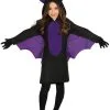Zwart En Paars Vleermuis Kostuum Voor Meisjes
