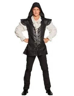 Zwart En Wit Boswachter Kostuum Voor Volwassenen