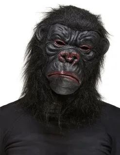 Zwart Gorilla Masker Voor Volwassenen