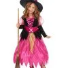 Zwarte En Roze Heksenjurk Voor Meisjes -Cosplay Kostuums Winkel zwarte en roze heksenjurk voor meisjes