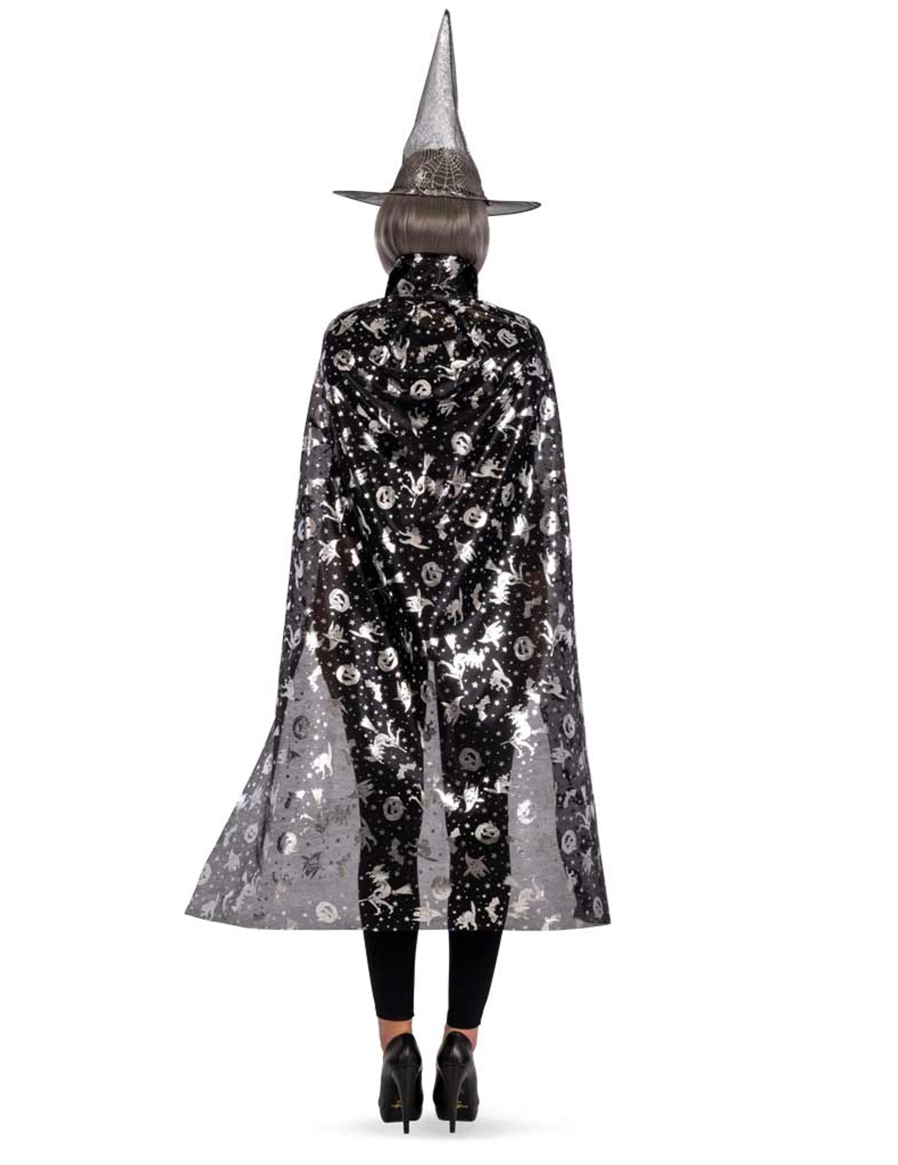 Zwarte En Zilverkleurige Heksen Set Voor Vrouwen 4 Zwarte En Zilverkleurige Heksen Set Voor Vrouwen - Afbeelding 2