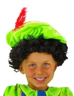 Zwarte Krullen Pruik Voor Kinderen