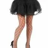 Zwarte Netkousen Met Grote Mazen Voor Volwassenen -Cosplay Kostuums Winkel zwarte netkousen voor volwassenen